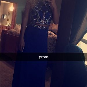 Blue Sparkly Prom Dress